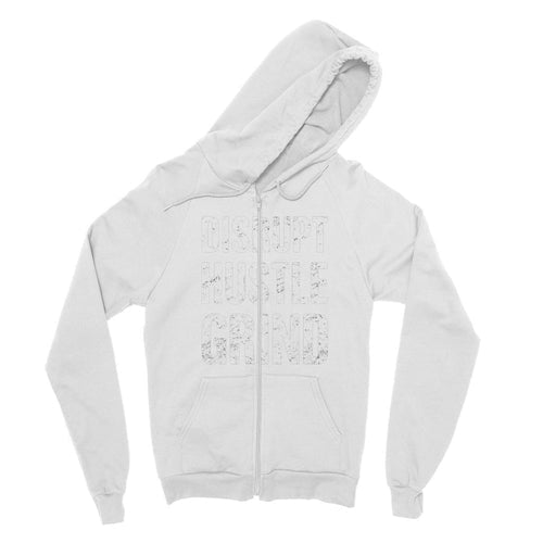 Disrupt Hustle Grind Fine Jersey Zip Hoodie - Salons