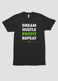 DREAM HUSTLE PROFIT Printed T-shirt - Salons