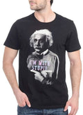 Einstein I'm With Stupid Black Half Sleeve Men - Salons
