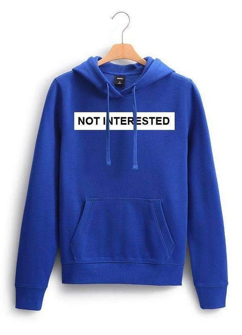 NOT INTERESTED WOMEN HOODIE - Salons