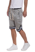 Solid Mesh Basketball Active Shorts - Salons