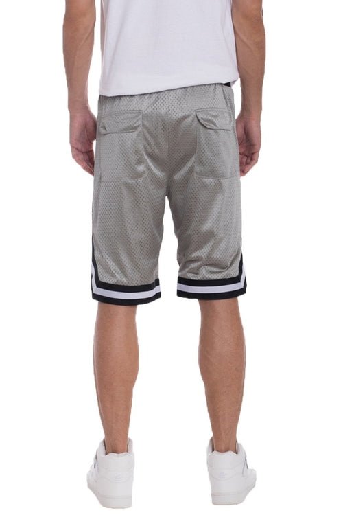 Solid Mesh Basketball Active Shorts - Salons