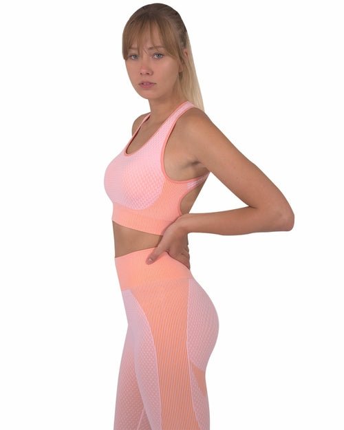 Trois Seamless Sports Bra - Pink - Salons