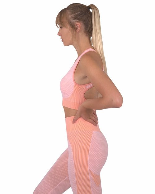 Trois Seamless Sports Bra - Pink - Salons
