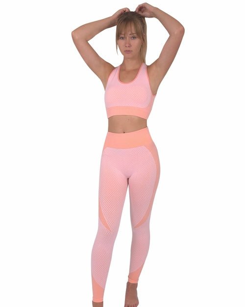 Trois Seamless Sports Bra - Pink - Salons