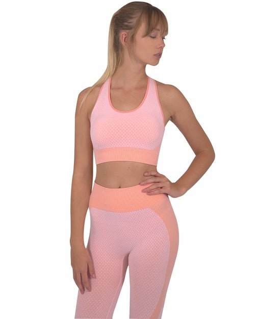 Trois Seamless Sports Bra - Pink - Salons