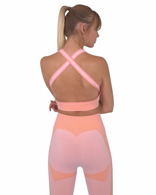 Trois Seamless Sports Bra - Pink - Salons